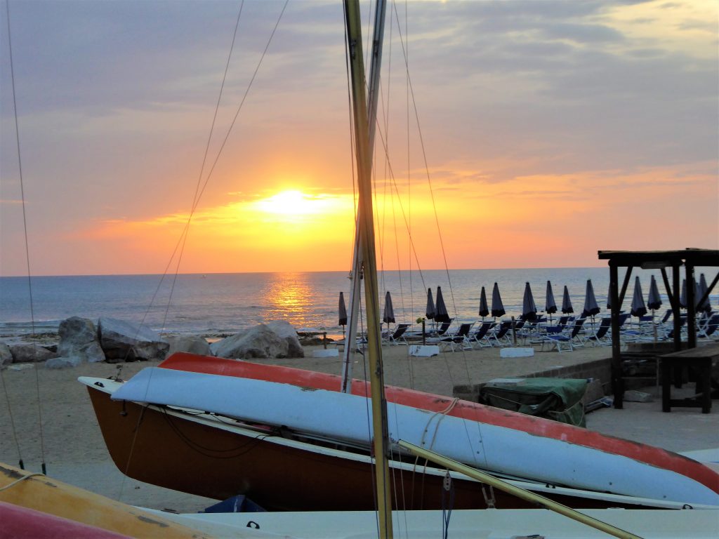 Sonnenuntergang Strand Vada Toskana