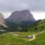 Das Grödner Joch in den Dolomiten