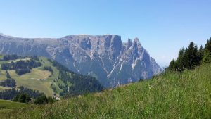 Schlern Sicht oberhalb von Compatsch